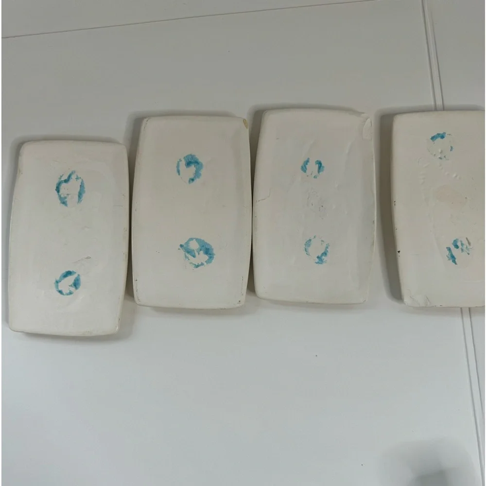 Vintage Duck Bath tiles. Signed “MAT”. Four ceramic tiles. Just fun! (4-O) - Picture 7 of 7